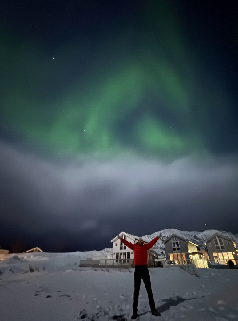 Zorza nad Tromso. Styczeń 2026.