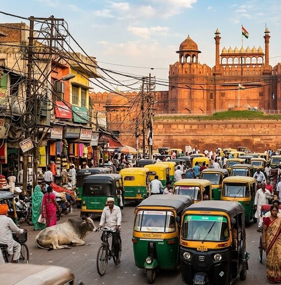 Kadr oddający esencję indyjskich kontrastów.