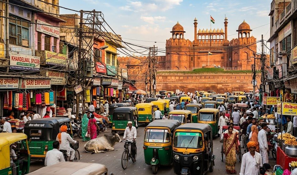 Kadr oddający esencję indyjskich kontrastów.