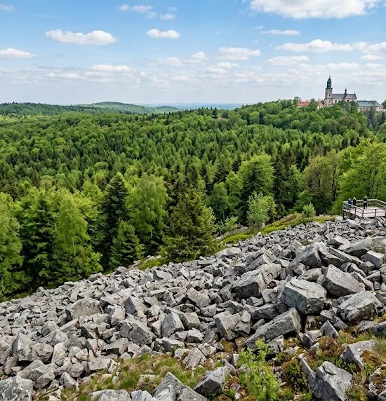 Zdjęcie poziome ze szczytu Łysej Góry