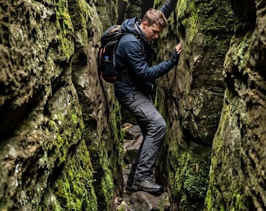 Zdjęcie z wnętrza Błędnych Skał.